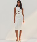 Milk pencil skirt