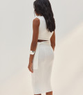 Milk pencil skirt