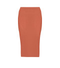 Terracotta pencil skirt