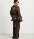 Tala straight-cut pants chocolate