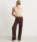 Tala straight-cut pants chocolate