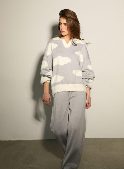 Gray sweatshirt "Khmarky" LU