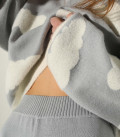 Gray trousers of a loose cut LU