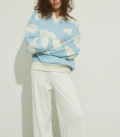Milk trousers of a loose cut LU