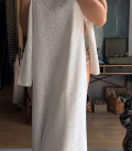 Openwork dress with an open back white LU