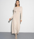 Openwork dress with an open back pearl LU