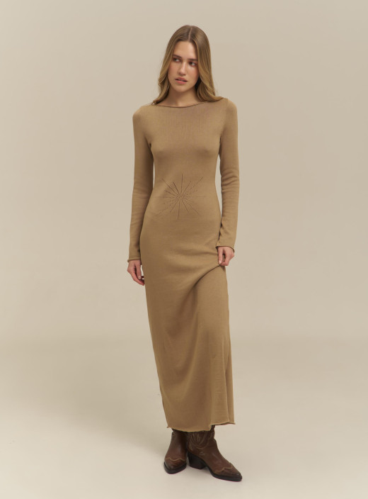 Dress "Syayvo" Midi Caramel LU