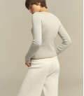 Silhouette cardigan "ZIPPER" gray