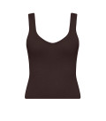 Anita plunge neckline top chocolate