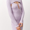Dress with a highlighted neckline Butterfly lovender