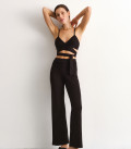 Pants with stripes Mercy black