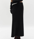 Straight cut maxi skirt Nidea black