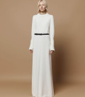 Платье макси с акцентными манжетами Атена молоко