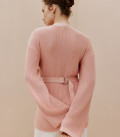 Силуэтный кардиган на пуговицах Элис пудра