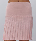 Юбка мини гофре Kamilla пудра