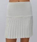 Юбка мини гофре Kamilla айвори
