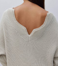 Свитер с вырезом на спине Monami айвори
