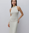Anabel drop waist maxi dress ivory