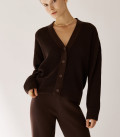 Кардиган на пуговицы Lorin шоколад