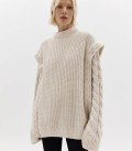 Kolos cable knit sweater light beige