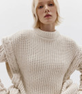 Kolos cable knit sweater light beige