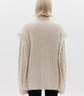 Kolos cable knit sweater light beige