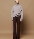 Свитер с высокой горловиной Monte серый