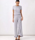 Jane-Moss trouser set with T-shirt gray