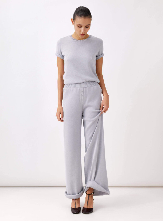 Jane-Moss trouser set with T-shirt gray
