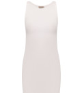 Kate mini dress with ribbed knit milk