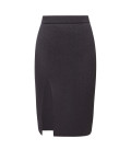 Naomi skirt with a slit graphite