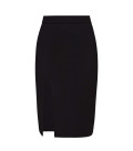 Naomi skirt with a slit black