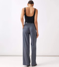 Sharon ribbed viscose bodysuit black