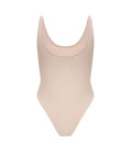 Sharon ribbed viscose bodysuit pearl