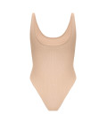 Sharon ribbed viscose bodysuit beige