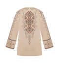 Medium length cardigan Sila Pokolin cream