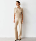 Tala straight-cut pants cream