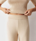 Tala straight-cut pants cream