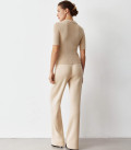 Tala straight-cut pants cream