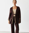 Tala straight-cut pants chocolate