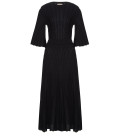 Openwork knit dress with sleeve Estelle black