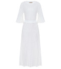 Openwork knit dress with sleeve Estelle milk