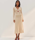 Dress with A-line skirt Stefania cream
