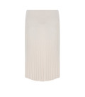 Mid-length pleated skirt Kamilla ivory