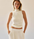 Soft yarn top Eira milk