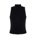 Soft yarn top Eira black
