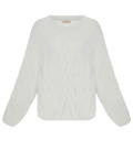 Oversized fluffy yarn sweater Aria grey