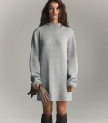 Lea soft warm yarn dress gray