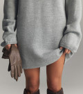 Lea soft warm yarn dress gray