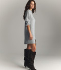 Lea soft warm yarn dress gray